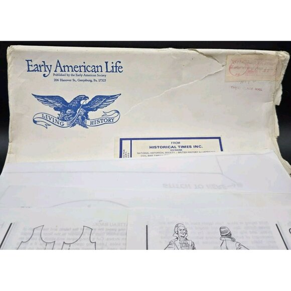 Historical Times 18th Century Dress & Men's Breeches Coat Pattern Early American - Picture 2 of 4